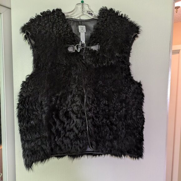Genuine Leather Shearling Women's Vest NWT $1500 retail - Picture 12 of 14